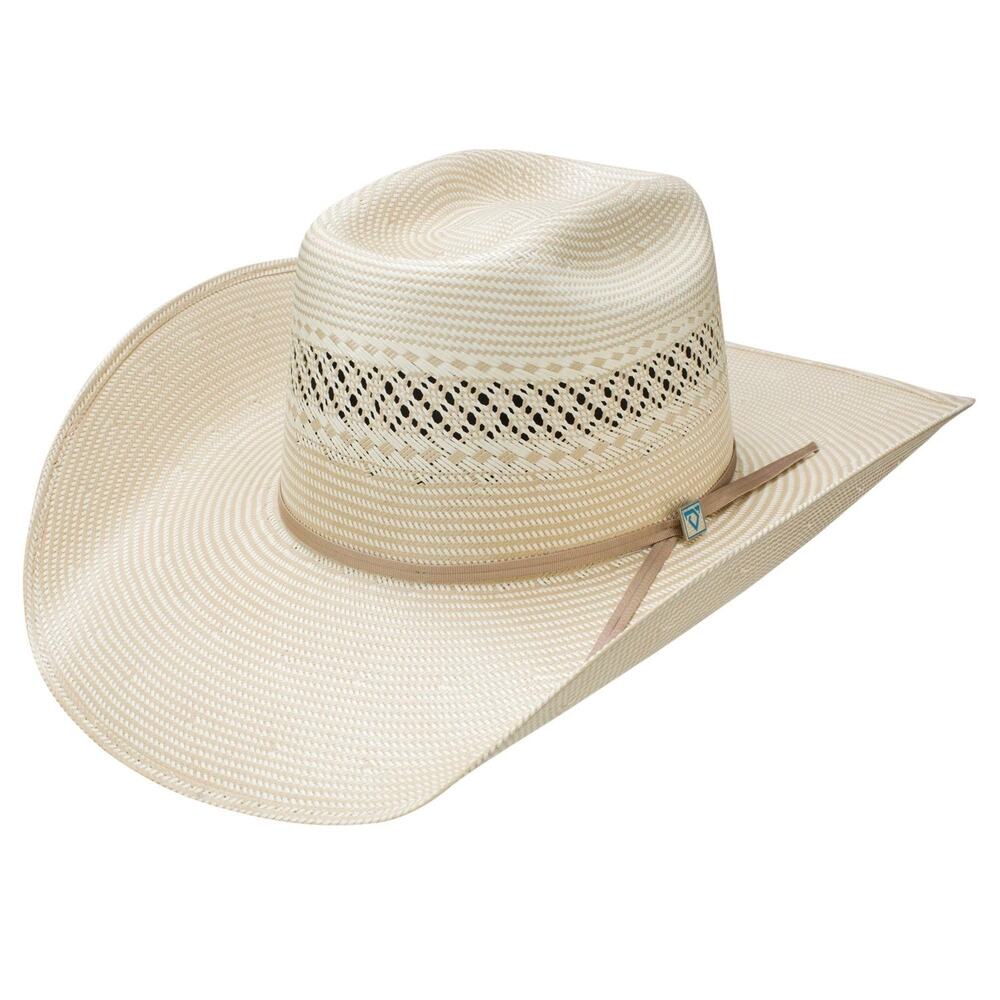 Resistol Cojo Special Cody Johnson Straw Hat Size 7 3/8 Natural Tan Damaged